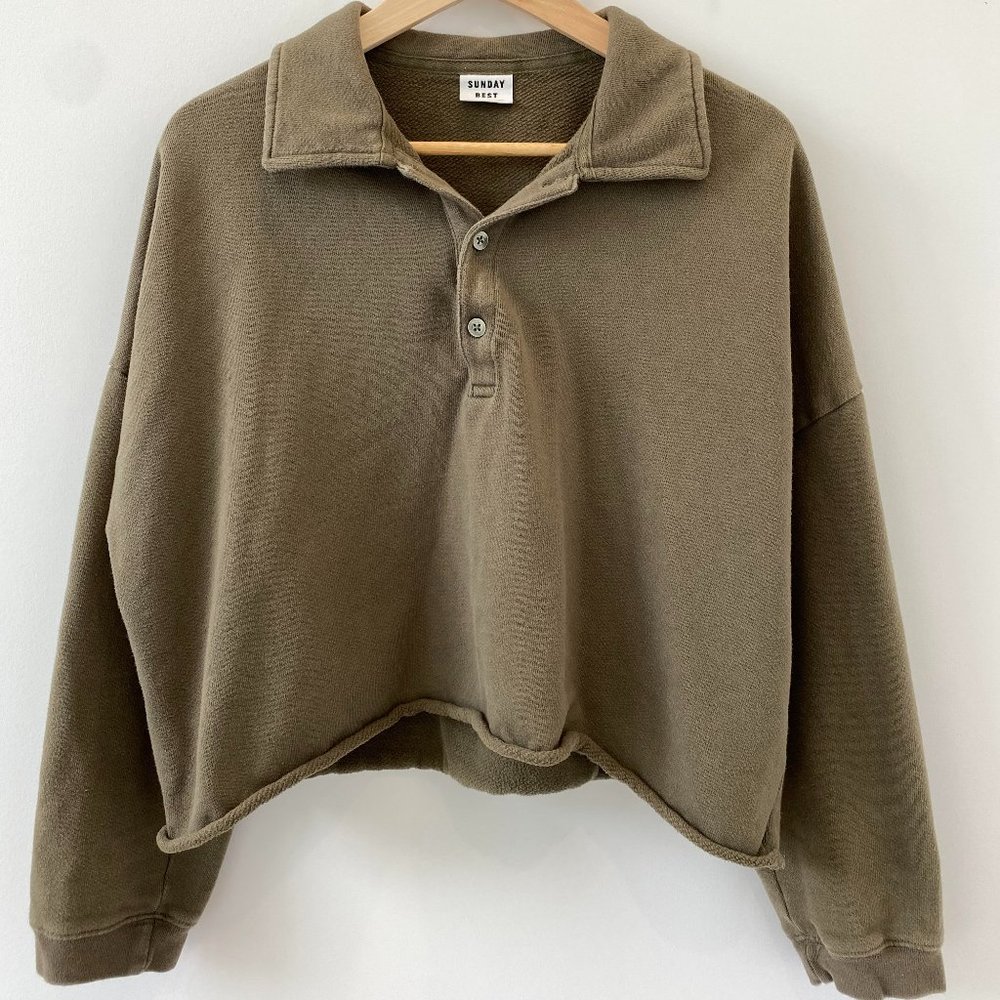 Aritzia Sunday Best Cropped Sweater Size L